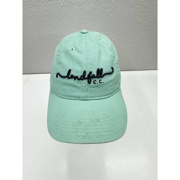 Legacy Baseball Hat Landfall Country Club NC Teal Embroidered Logo Adjustable - Picture 1 of 9
